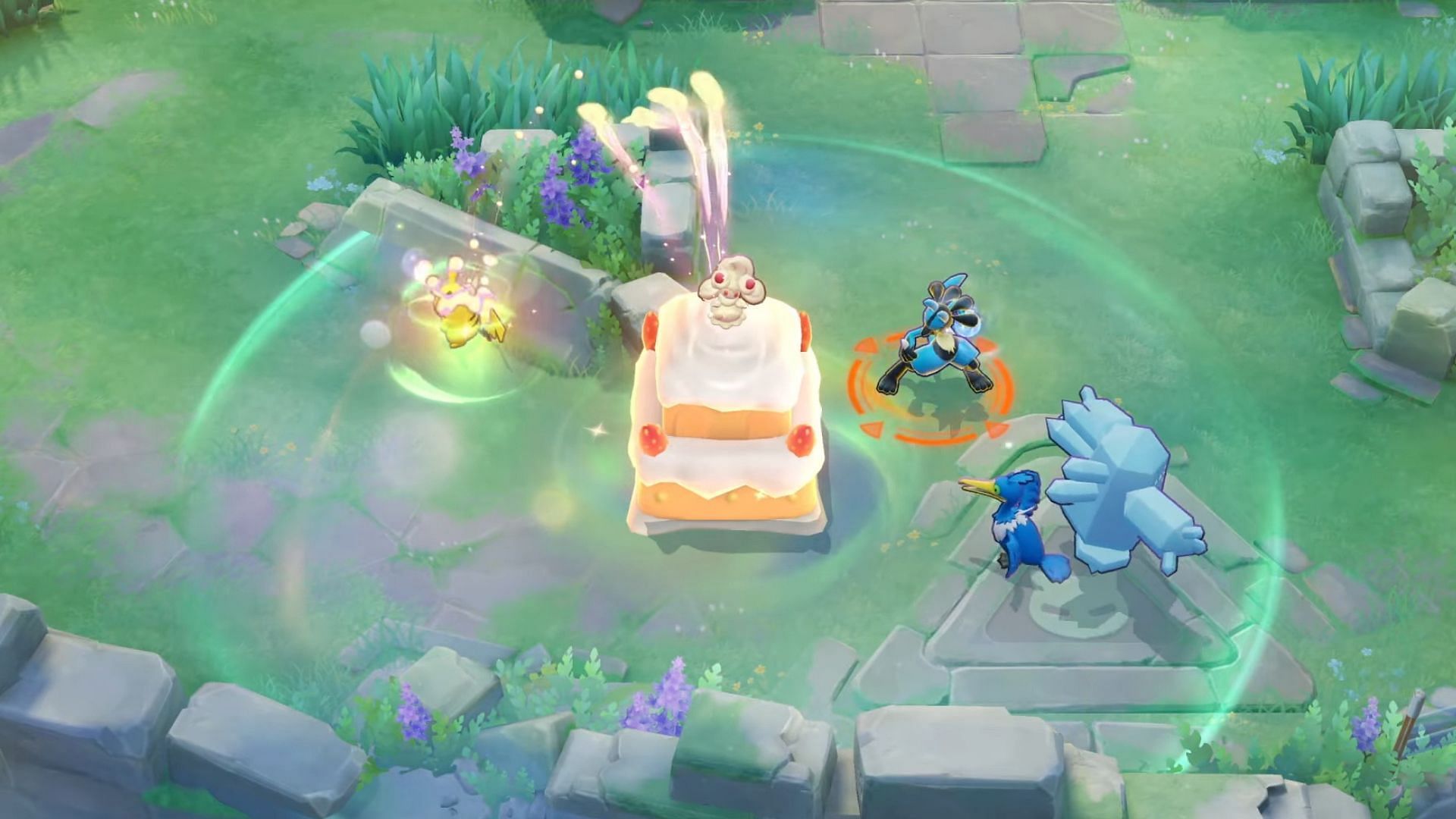 Alcremie using its Unite Move – Fluffy Cream Supreme (Image via The Pokemon Company)